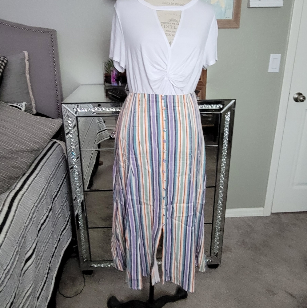 Anthropologie Line Skirt